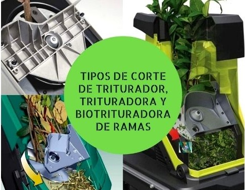 tipos de cortes de triturador de ramas